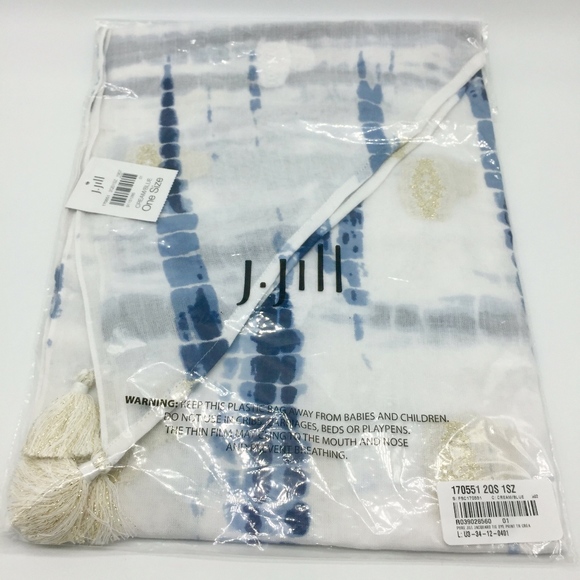 Pure Jill Jacquard Tie-Dye-Print Triangle Scarf - Picture 5 of 8